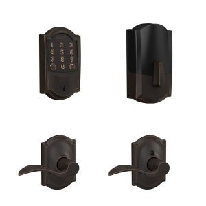 Schlage Encode Smart WiFi Deadbolt & Accent Lever Combo in Camelot Trim