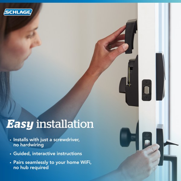 Easy Installation info card women installing lock
